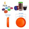 thumbnail image 1 of Batería de Cocina Ndcxsfigh 4 piezas tapa de silicona reutilizable color de la mezcla Libre de BPA, 1 of 3