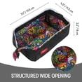 thumbnail image 5 of ZIPIT: Lenny Pencil Case - Black & Doodles - Large Storage Capacity Zipper Pouch, Makeup-Stationery Bag, School, Washable Polyester, Kids-Teens-Adults, 5 of 10