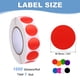 thumbnail image 2 of Etiquetas de puntos de colores Uxcell, etiquetas de codificación de colores, adhesivas, círculos en blanco, etiquetas de precio redondas rojas de 3/4", 2 of 7