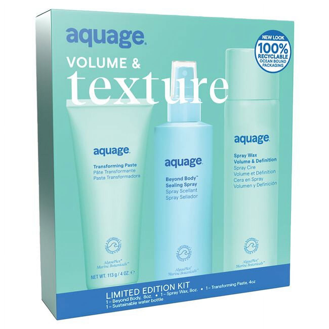 AQUAGE All in one gel 2本セット Aquage Biomega Text Me Flexible Taffy, Ultra-Pliable Soy-Based