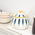 thumbnail image 3 of Sugar Bowl Farmhouse Ceramic with Lid and Spoon 12 oz Dishwasher Safe, 3 of 8