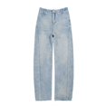 thumbnail image 4 of OYXSER Jeans for Women Women's High Waisted Wide Leg Barrel Jeans Baggy Pants Trendy Fit Relaxed Fit Everyday, Blue M, 4 of 6