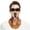 Blue, variant on Cute Bandana Face Mask, 3D Animal Neck Gaiter Face Mask Scarf with Ear-Hanging for Ski Hiking Riding Sports Outdoor