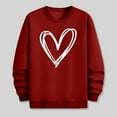 thumbnail image 5 of Timegard Valentines Sweatshirts for Men Print Loose Lightweight Long Sleeve Crewneck Pullover Tops S-3xl, 5 of 6