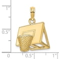 thumbnail image 3 of FB Jewels 14K Yellow Gold Basketball Hoop Pendant, 3 of 4