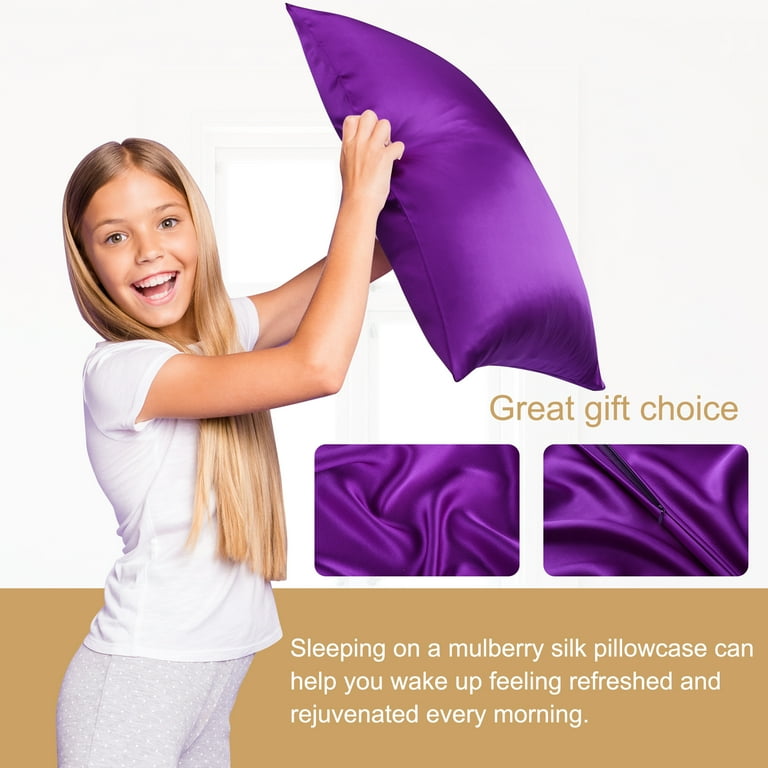 Travel silk pillow top