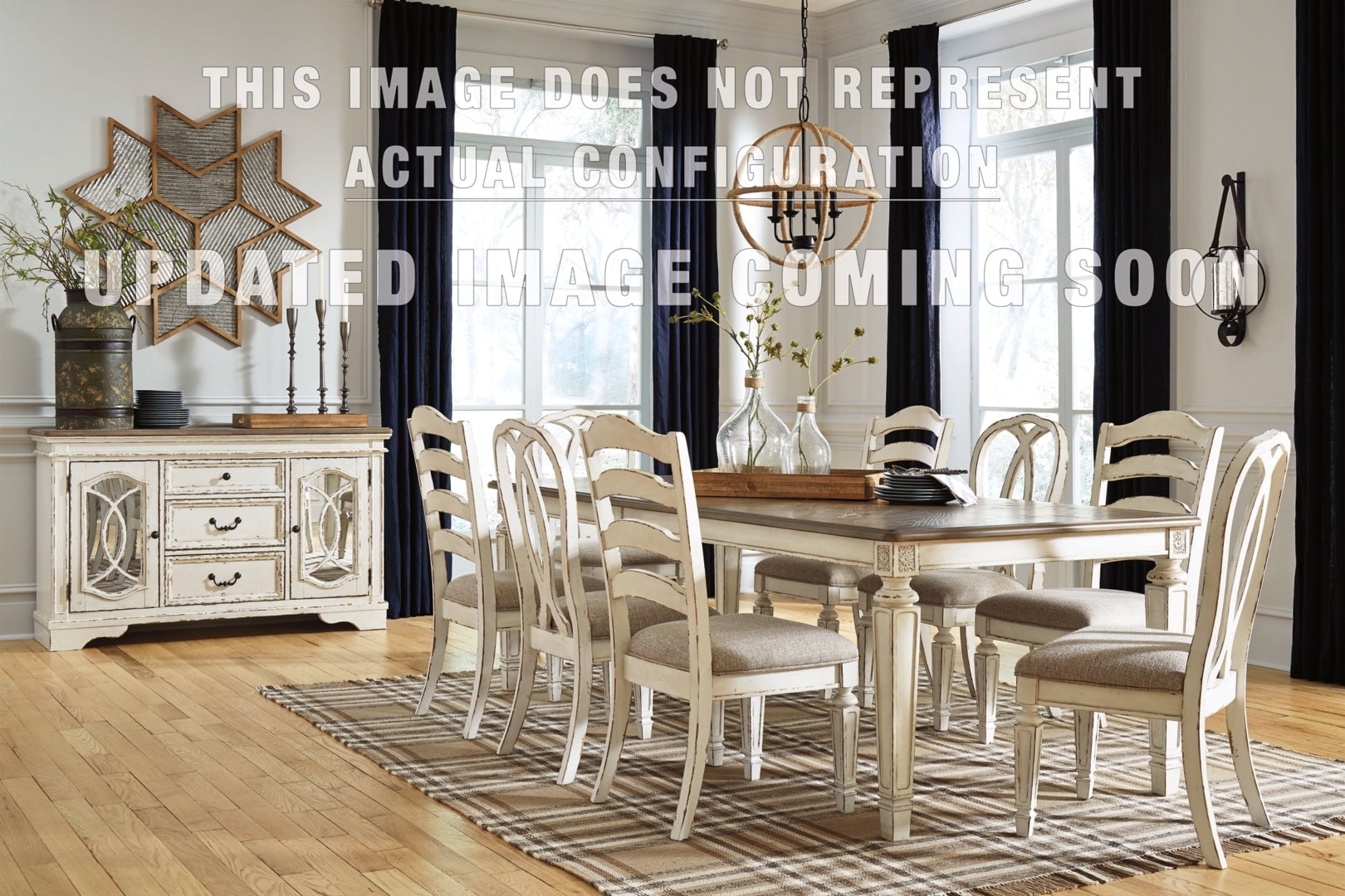 Realyn Dining Table and 8 Chairs