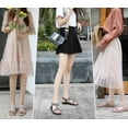 thumbnail image 6 of Women Rhinestone Sandals T-Strap Buckle Bohemian Pearl Crystal Flat Sandals, 6 of 7