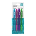 thumbnail image 1 of Bolígrafos Retráctiles Pen+Gear 4 Piezas Colores Fashion Rosa, Verde, Morado y Azul, 1 of 3