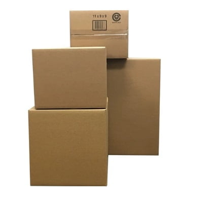 Emballage en Carton Ondulé 12 X 12 X 12, Kraft 25/Pack