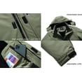thumbnail image 3 of Men's Fleece Lined Winter Jacket Water Repellent Windbreaker Outdoor Warm Snow Coat with Detachable Hood, 3 of 3