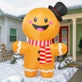 thumbnail image 7 of GOOSH Christmas Inflatable 6.2 FT Gingerbread Man Inflatable, Christmas Gingerbread Decorations with Built-in LEDs, Outdoor Christmas Decorations Clearance for Xmas Holiday Party Decor, 7 of 7