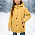 thumbnail image 2 of Xdegoge Windbreaker for Girls Boys Fleece Lined Warm Jacket Windbreaker Waterproof Jackets Stylish Solid Color Casual Hooded Coat Fall Winter Cold Resistant Outerwear with Pockets Size 5-15, 2 of 8