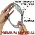 thumbnail image 3 of Cable para puerta de garaje Granatan de acero galvanizado de 4,1 m, paquete de 2, 3 of 7
