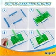 KEEPOW Reusable Mop Pads for Swiffer Sweeper 2in1 Mops, Reusable