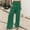 C-Green, variant on Kcodviy Women's Chiffon Wide Leg Womens Pant Suits Casual Pencil Pant Palazzo Pants High Elastic Women's Pants Casual Petite Waist Casual Flowy Business Womens Business Casual Pants Trousers