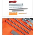 thumbnail image 5 of Chainsaw Chain Sharpening Kit - 1 Flat Chainsaw Sharpening File, 3 Round Blades, Wooden Handle, Depth Gauge, Quick Check Gauge, Groove Cleaner and Lam, 5 of 5