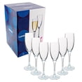 thumbnail image 1 of Set 4 Copas Flauta de Vidrio Transparente, Colección So Wine, Capacidad 160 ml con Caja de Regalo, 1 of 2