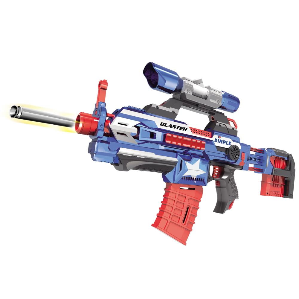 40 Foam Dart Attack Blaster with Rapid Refill Cartridges by Dimple (Blue) - Walmart.com