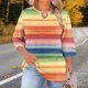 thumbnail image 1 of TaTaai Women Plus Size T-Shirt Crew Neck Chest Cutout Three Quarter Sleeve Random Print Spring Summer Base Layer Casual Ladies Daily Wear Lightweight Breathable Top Gift, 1 of 7