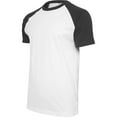 thumbnail image 2 of Build Your Brand Mens Raglan Contrast Short Sleeve T-Shirt, 2 of 5