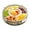 White, variant on Leojiow 4.5L Sealed Rotating Vegetable And Fruit Tray Rotating Veggie Tray With Lid And Handle Portable Clear Snackle 360 Rotatable Divided Serving Snack Candy 27X27X7.5Cm Utility