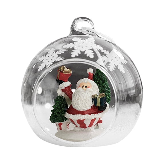 Christmas Scene Ornaments,Festival Decoration Christmas Gifts Hanging Ornaments,Chirstmas Scene for Home Table Decoration