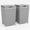 Gray, variant on Furniture of America Azur Aluminum Patio Trash Cans in Gray (Set of 2)