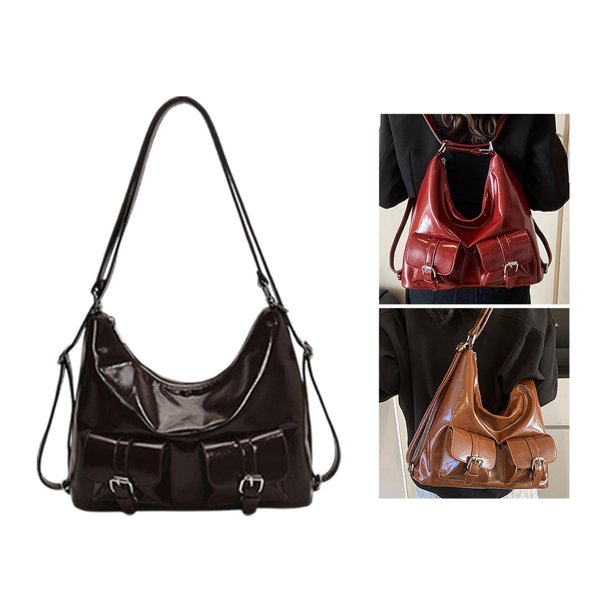 Bolso de hombro para mujer mochila casual de bolsillo para viajar con el trabajo de trabajo citas Caqui