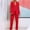 Red, variant on Two Piece Outfits Womens Dressy Elegant Blazers Suit Jacket with Pencil Pants Business Casual Suits