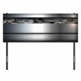 thumbnail image 3 of Industrial Headboard, Technological Gears Robotic Future Imagination Clockwork Science Modern Art, Upholstered Decorative Metal Bed Headboard with Memory Foam, Full Size, Grey, by Ambesonne, 3 of 4
