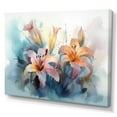 thumbnail image 2 of DESIGN ART Designart "Pink Lily Symphony" Floral Lily Canvas Wall Art 40 in. wide x 30 in. high, 2 of 5