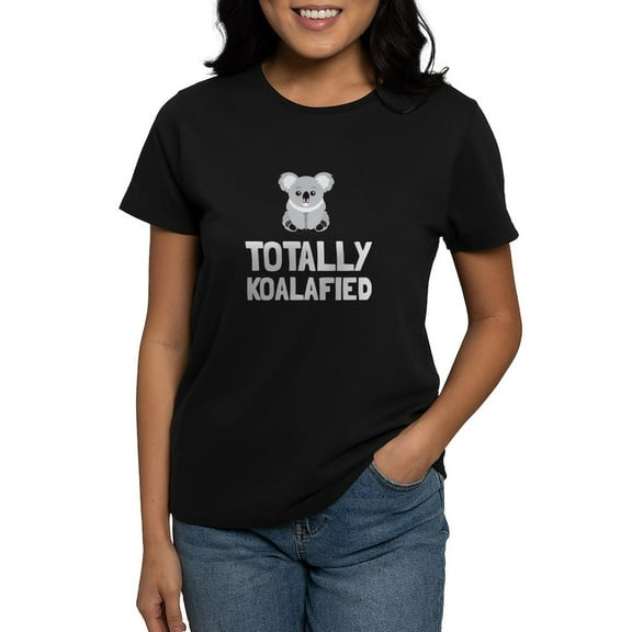 CafePress - Totally Koalafied T Shirt - Women's Traditional Fit Dark T-Shirt