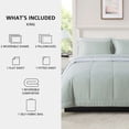 thumbnail image 3 of Mainstays Reversible Comforter and Sheet Set, 7-Piece, King, Sage, 3 of 13