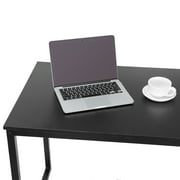 ZENY 47 Laptop Computer Desk Modern Modern Workplace Studio, Black Metal Frame
