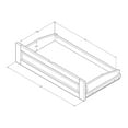 thumbnail image 4 of Kodiak Furniture Monterey Full Futon with Linen Fabric Mattress in Gray/Barbados, 4 of 6