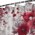 thumbnail image 3 of Pioneer Flower Floral Print Pattern Shower Curtain 72"x72" ,Bathroom Decorative Shower Curtains Set with 12 Hooks,Modern Waterproof Washable Shower Curtain, 3 of 6