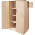 thumbnail image 6 of Wood Designs Mobile Storage Cabinet for Daycare and Classroom with Hidden Compartment for Valuables, Fully Assembled, 60" H x 31" L x 26" W (Pack of 2), 6 of 6