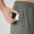 thumbnail image 5 of Busydd Mens Casual Shorts Comfy Breathable Elastic Waist Cotton Shorts Solid Color Drawstring Running Gym Shorts with Back Zipper Pocket XL, 5 of 5