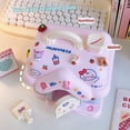 thumbnail image 4 of Alcancía de plástico con forma de casa pequeña kawaii para adultos, niños y mujeres, tamaño grande, bonita caja de almacenamiento para ahorrar dinero con cerradura para regalos de cumpleaños, 4 of 6