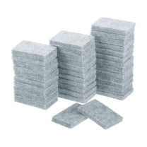 Furniture Pads, 36Pcs 1.4"x0.9" - Rectangle Self Adhesive Felt Furniture Pads, Hardwood Floor Protectors for Furniture Feet Chairs Legs (Brown)