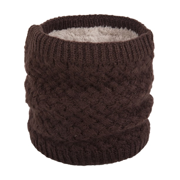 Bufanda unisex de color sólido para el cuello, cálida y de invierno para hombre