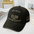 thumbnail image 4 of WKSCLPAI Old Funny c_kers Club-Vintage Baseball Cap 100% B-itter Lifetime Member Commemorative Cap, Adjustable Distressed Funny Hat, Gift for Retired Friends, 4 of 7