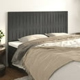thumbnail image 2 of vidaXL Headboards 2 pcs Light Gray 39.4"x2"x30.7"/34.6" Velvet, 2 of 79