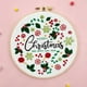 thumbnail image 5 of Christmas Cartoons English Embroidery Diy Material Package Round Lus Embroidery Living Room Decoration Pendant, 5 of 6