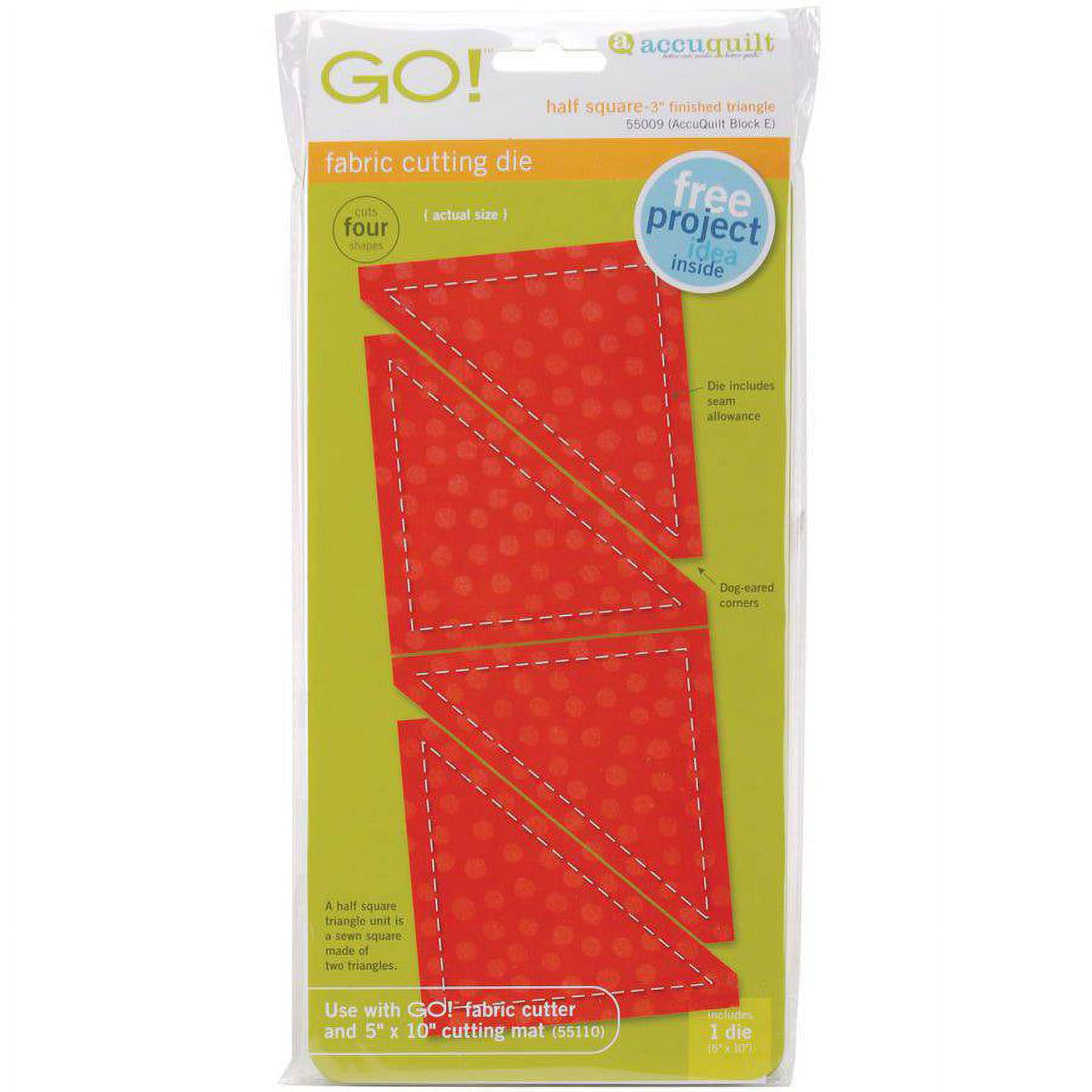AccuQuilt GO! 5 Inch Square Fabric Cutting Die with Multiple Sizes for  Quilting, 1 Piece - Ralphs