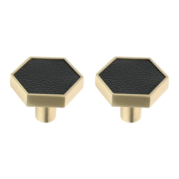 2 Pcs Single Hole Handle Hook Drawer Pulls Furniture Knob Black Dresser Gold Door Handles for Cabinet
