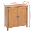 thumbnail image 4 of vidaXL Sideboard 70x35x75 cm Solid Oak Wood, 4 of 4