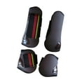 thumbnail image 4 of jinwen 4 Pieces Horse Tendon Boots Wraps for Cross Country Riding Sessions Training Brown, 4 of 9
