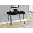 thumbnail image 5 of 40" Black Computer Desk - Home Office Workstation, Metal & Laminate, Space-Saving Design, Bedroom/Living Room, with Drawers, Modern Style, Black Finish, 5 of 5